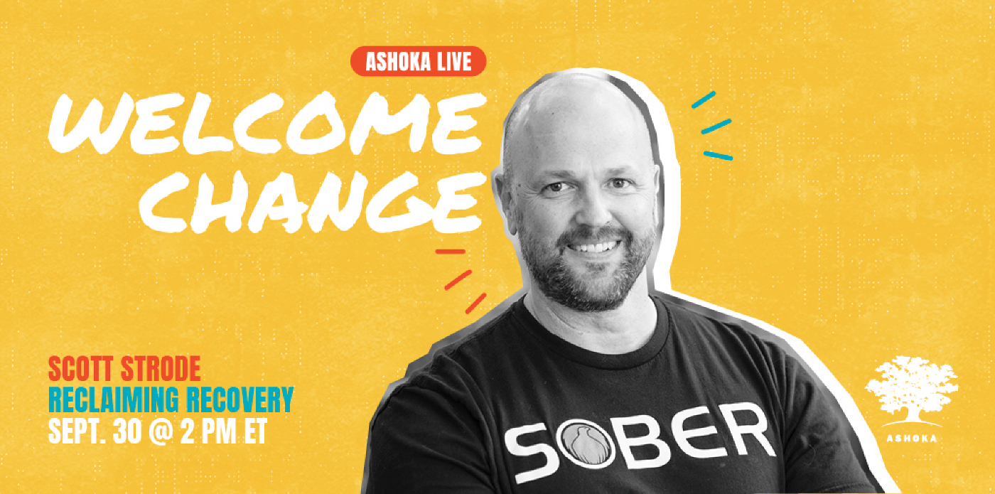 Visual for a Welcome Change conversation with Scott Strode