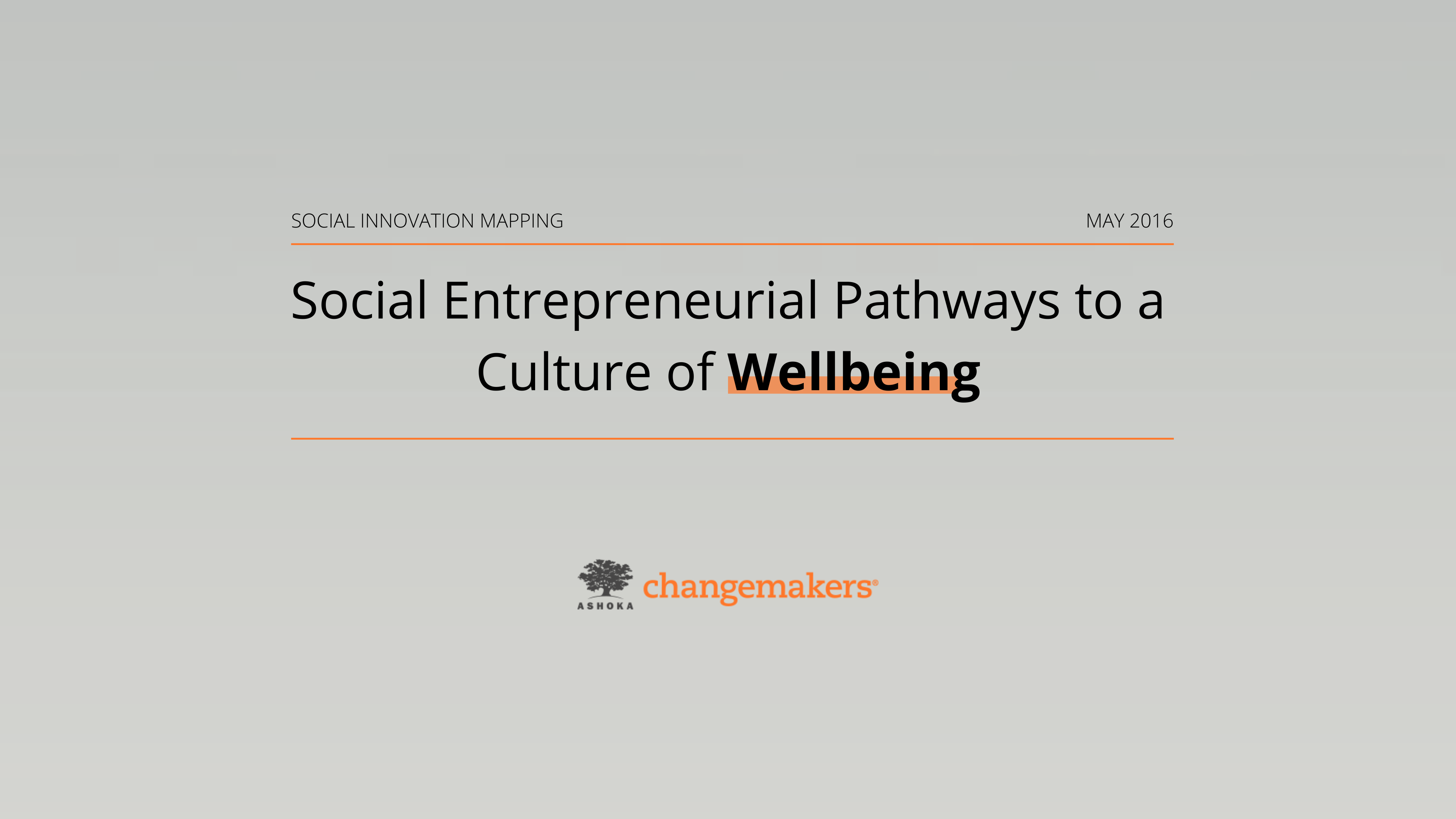 Social Entrepreneurial Pathways to a Culture of Wellbeing