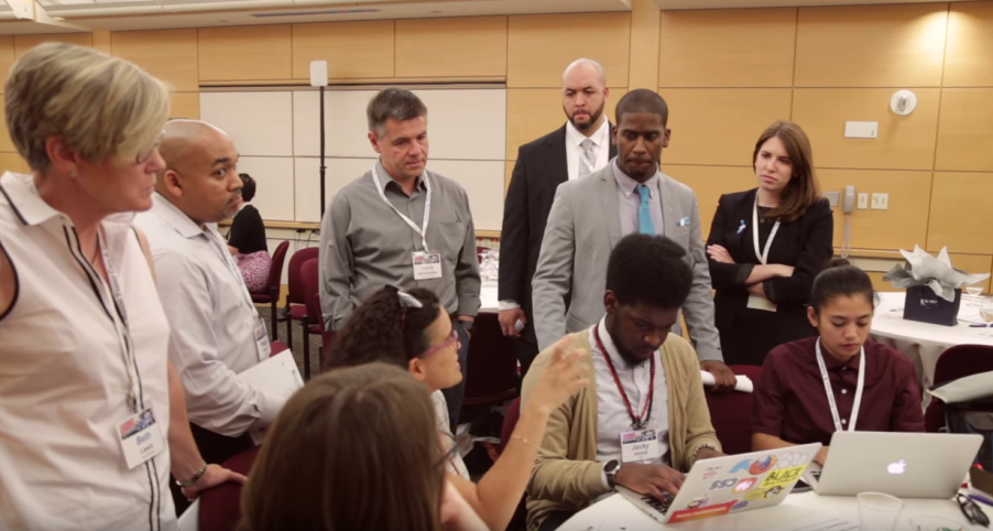 A picture from the White House Foster Care Hackathon in 2016