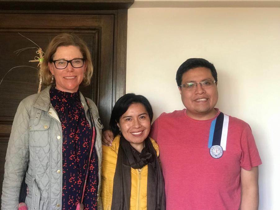 Allison and Rene Silva with Ann-Sofie Gunnarsson.